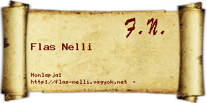 Flas Nelli névjegykártya